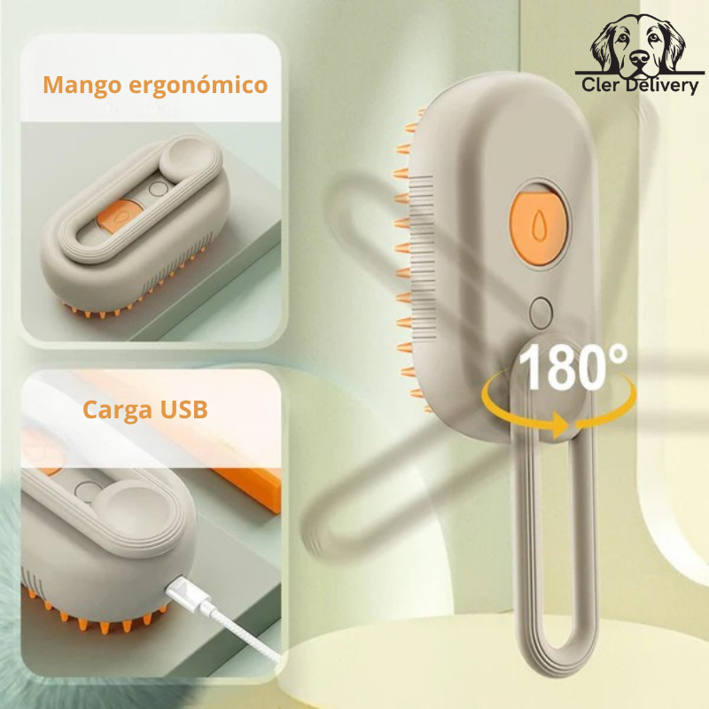 Cepillo a Vapor para Gatos