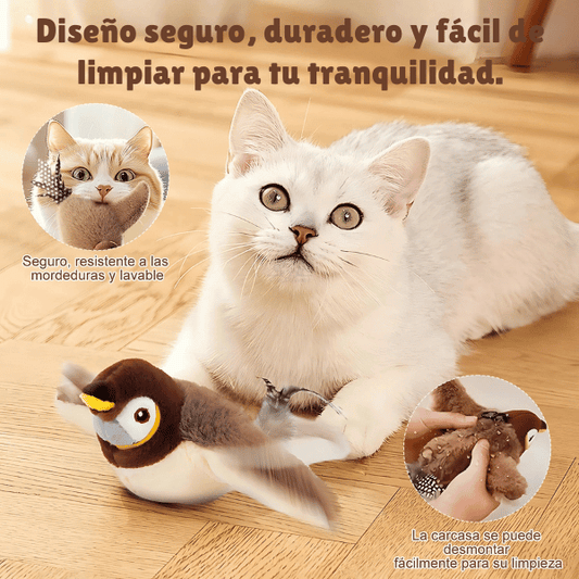 Pájaro Interactivo - Despierta la felicidad y el instinto de tu gato