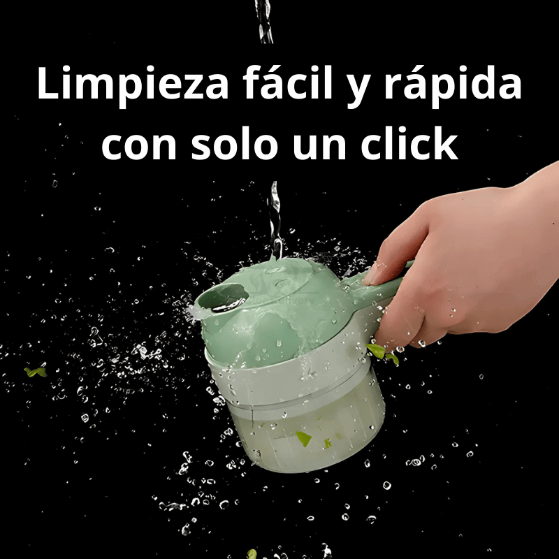 Picador Eléctrico 4 en 1 - Cocina más Segura, Limpia y Sin Esfuerzo